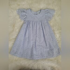 Crown & Ivy Light Blue Eyelet Dress Sz 3